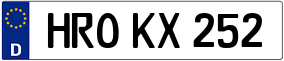Trailer License Plate